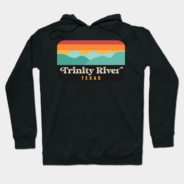 River Tubing in Texas Trinity River Dallas Fort Worth Hoodie by PodDesignShop